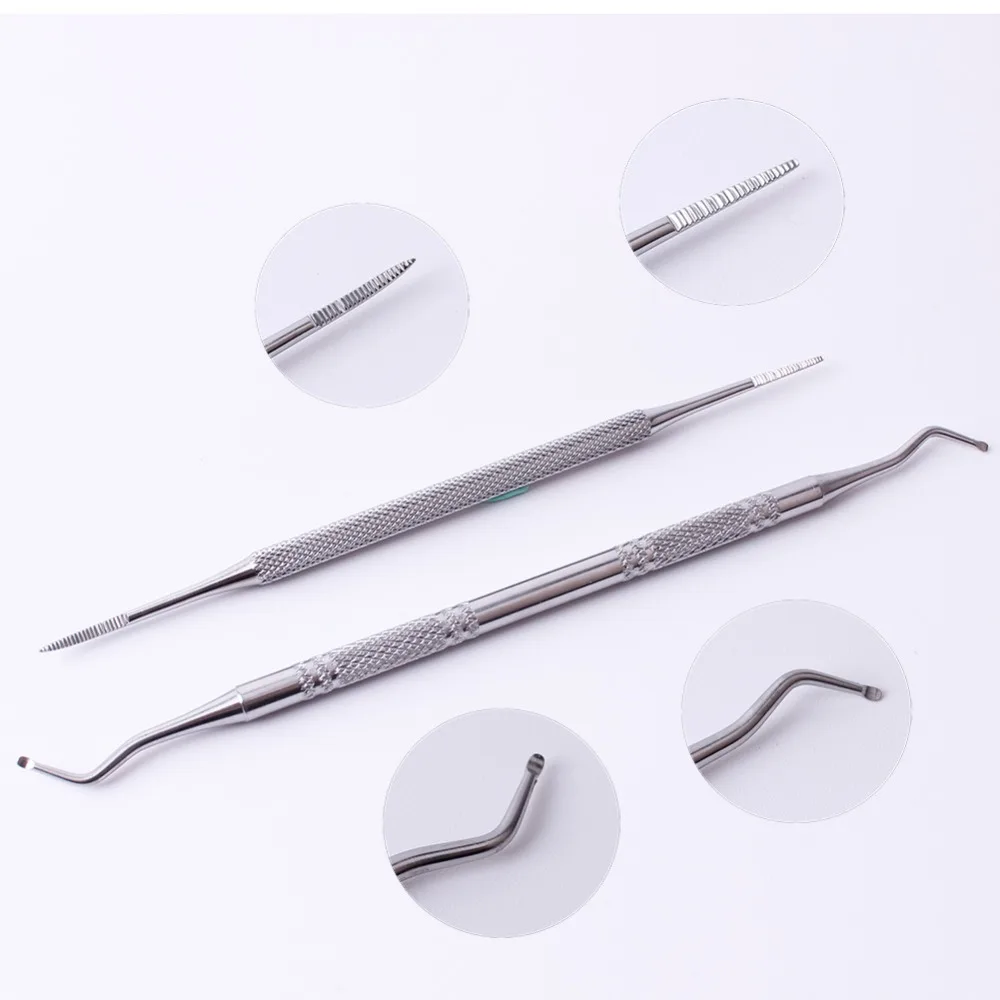 Ingrown Toenail Lifter and File Set Surgical Grade Stainless Steel(2Pcs per pack in a Tin Box