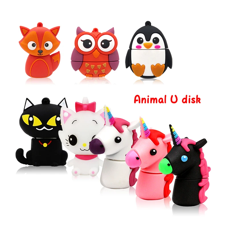 

UNicorn Usb 2.0 CARTOON 256gb uSb flash drive 128gb 512 gb 256gb 32 GB pendrive 64GB uSb stick Flash memory DISK Pen drive 16gb