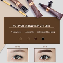 2 шт./компл. водостойкая гелевая подводка для век макияж глаз крем косметика Портативный карандаш-подводка для глаз верхней крем набор кистей