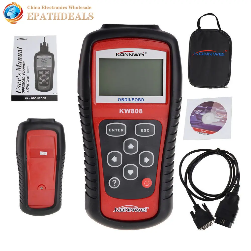 KW808 EOBD OBD2 OBDII Auto Car Scanner Diagnostic Tool Live Data Code