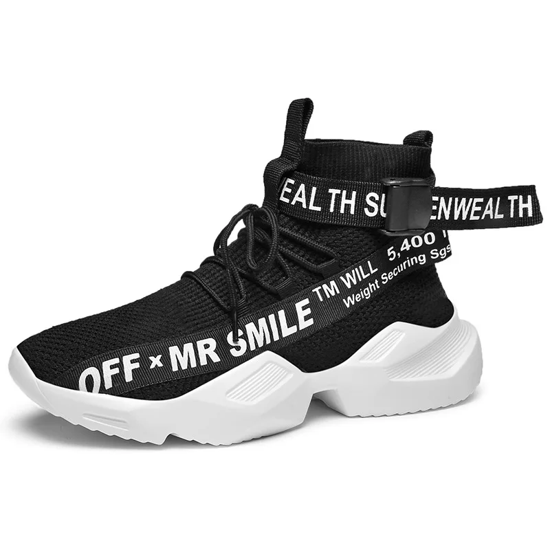 

2019 spring ins trend Platform shoes men sneakers breathable brand white walking shoes male quality outdoor Zapatillas Hombre