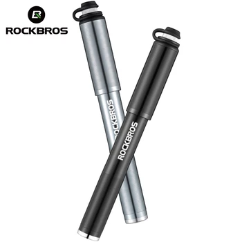 

ROCKBROS Mini Portable Bicycle Air Pump 160PSI Aluminum Tire Cycling Inflator Air Needle Schrader Presta Valve Hand Bike Pump