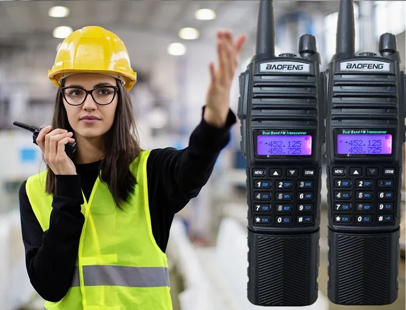 1/2/3 шт. BAOFENG UV-82 8 Вт 3800 мА/ч, иди и болтай Walkie Talkie радио 10 км двойной PTT UHF VHF Ham CB радио FM трансивер Walkie Talkie двухстороннее радио высокое Мощность передатчик УФ