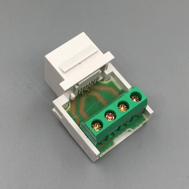 Cat3 rj11 كيستون وحدات 4 خطوط الهاتف انتزاع سلك الهاتف فتحة الموصل
