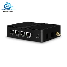 Bebepc fanless mini pc celeron j1900 4 lan gagabit ethernet industrial windows 10 firewall roteador hdmi vga wifi mini computador