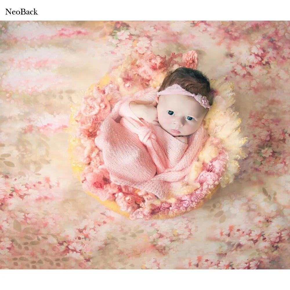 

NeoBack 3x5ft 5x5ft thin vinyl Newborn Baby Photography Backdrop fantasy floral Customs Photo Studio backgrounds Prop P1326
