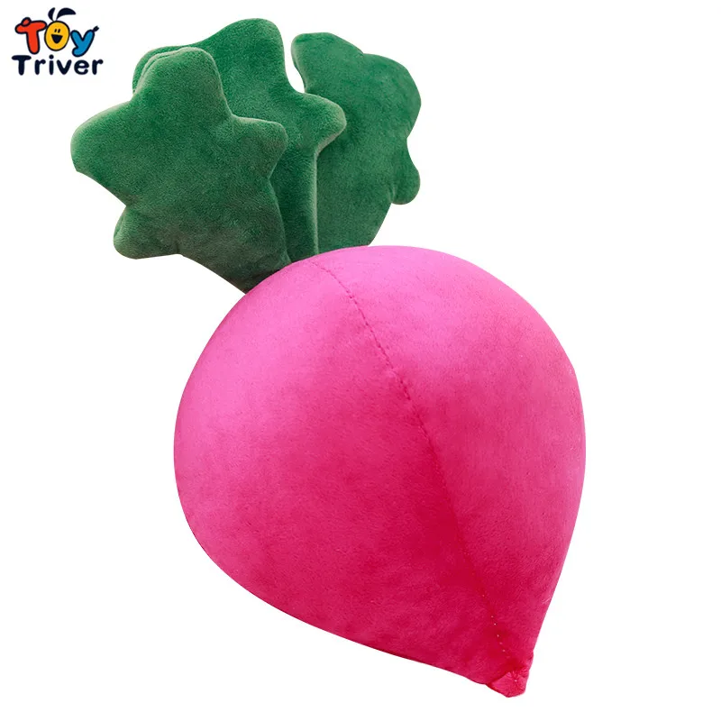 KawaiiVegetableRedRadishPlushToysStuffedDollPillowCushionBaby