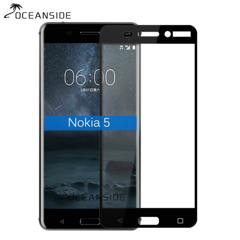 2 шт. для Nokia 5 полное покрытие закаленное стекло Защита экрана защитная пленка на