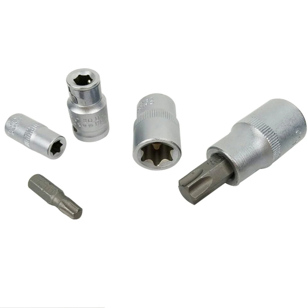 Набор шестигранных Бит Torx Star 30 шт./компл. 3/8 1/4 1/2 дюйма набор головок с высоким