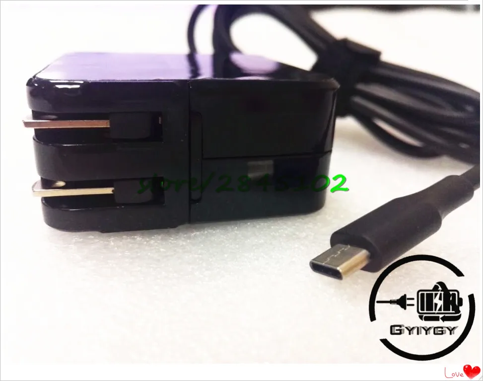 

45W Type-C Ac Charger Power Supply Adapter 45W USB TYPE-C 5V/3A 9V/3A 12V3A 14.5V/2A 15V/3A 20V/2.25A Universal
