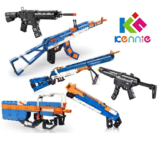Blocks Army Weapons ak47 P90 M1 M1887 Toy Guns building blocks brick Educational Military Gun 