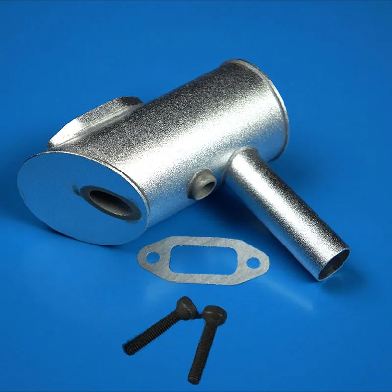 

1PCS DLE 40 Engine Dual Hole Exhaust Pipe Vent-pipe with Gasket Screw DIY Spare Parts for RC Gasoline Petrol Aicraft