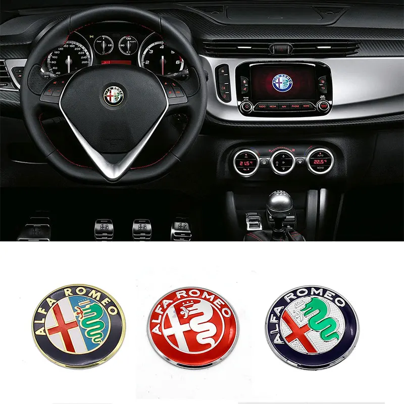 Автомобильный значок на рулевое колесо ALFA ROMEO 40 мм 4 см эмблема-наклейка