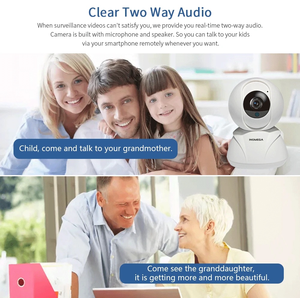 INQMEGA 1080P IP Camera Wireless Home Security Camera Surveillance Camera Wifi 2MP Night Vision CCTV Camera Baby Monitor YOOSEE