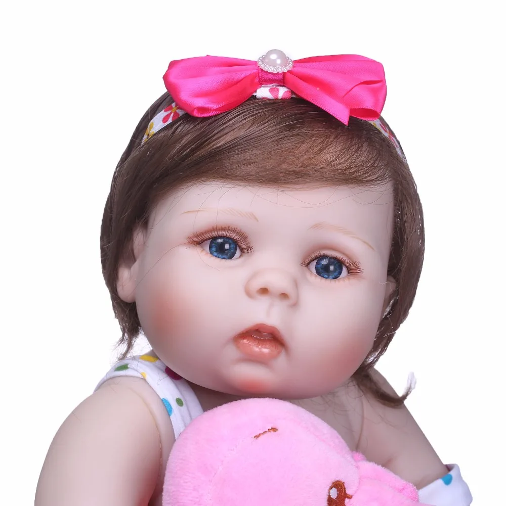 NPK 22 'Новорожденные куклы реалистичные реборн куклы Младенцы полный корпус силиконовый винил Bebe Рождественский подарок для девочек