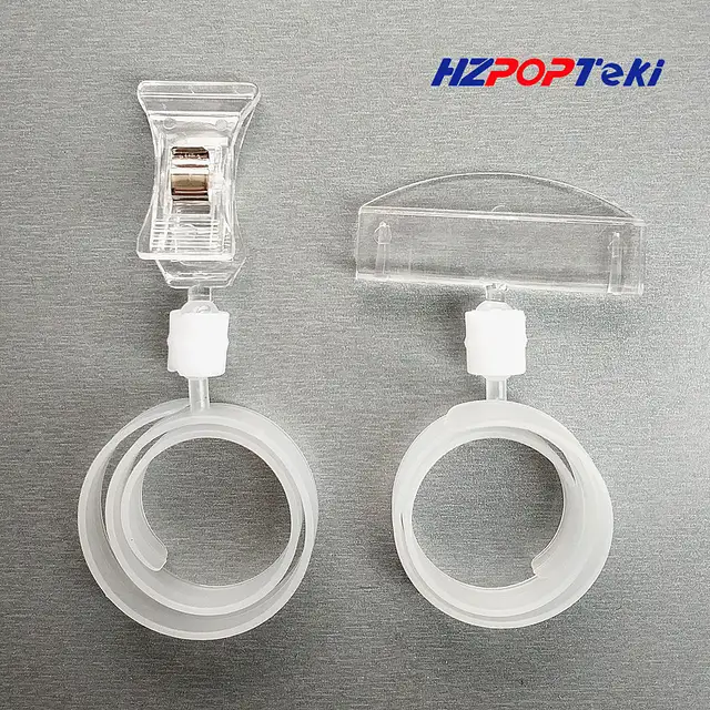 Us 32 76 12 Off Pop Plastic Price Tag Sign Card Display Promotion Clips Holders For Tube Pipe Advertising In Supermarket Retail Store 50pcs In Clips