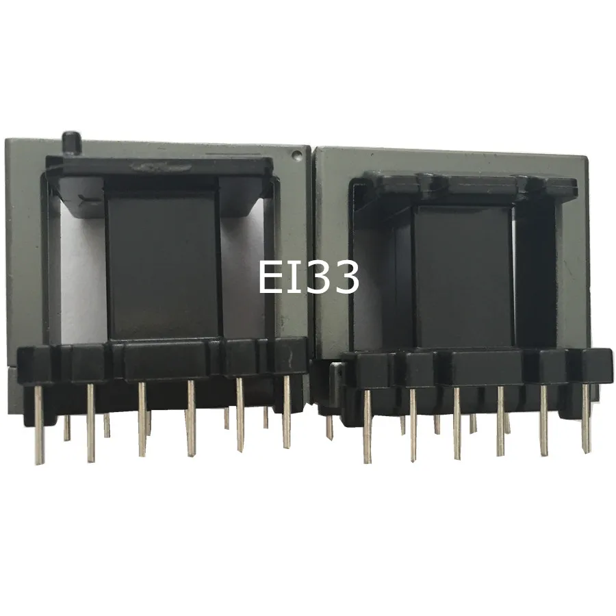 

Sample EI33 power transformer ferrite core with 6+6pin Isolator ferrite bead RF choke ferrite MnZn PC40,5sets/lot