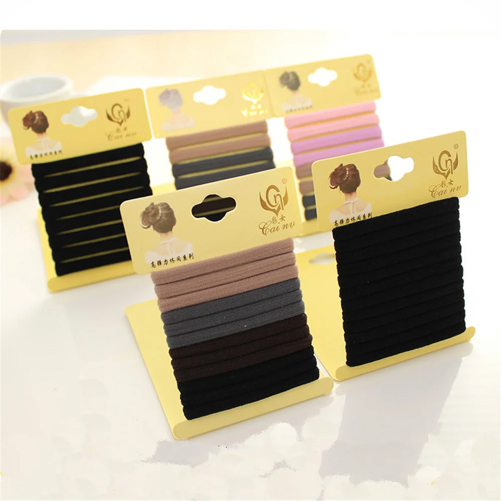 Mixed Color Seamless High Elastic Hair Cord Durable Without Wound Hair