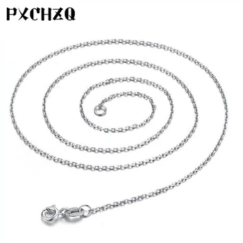 

Women silver color necklace jewelry sweet O word clavicle chain fashion simple cross chain temperament goddess cute 45CM