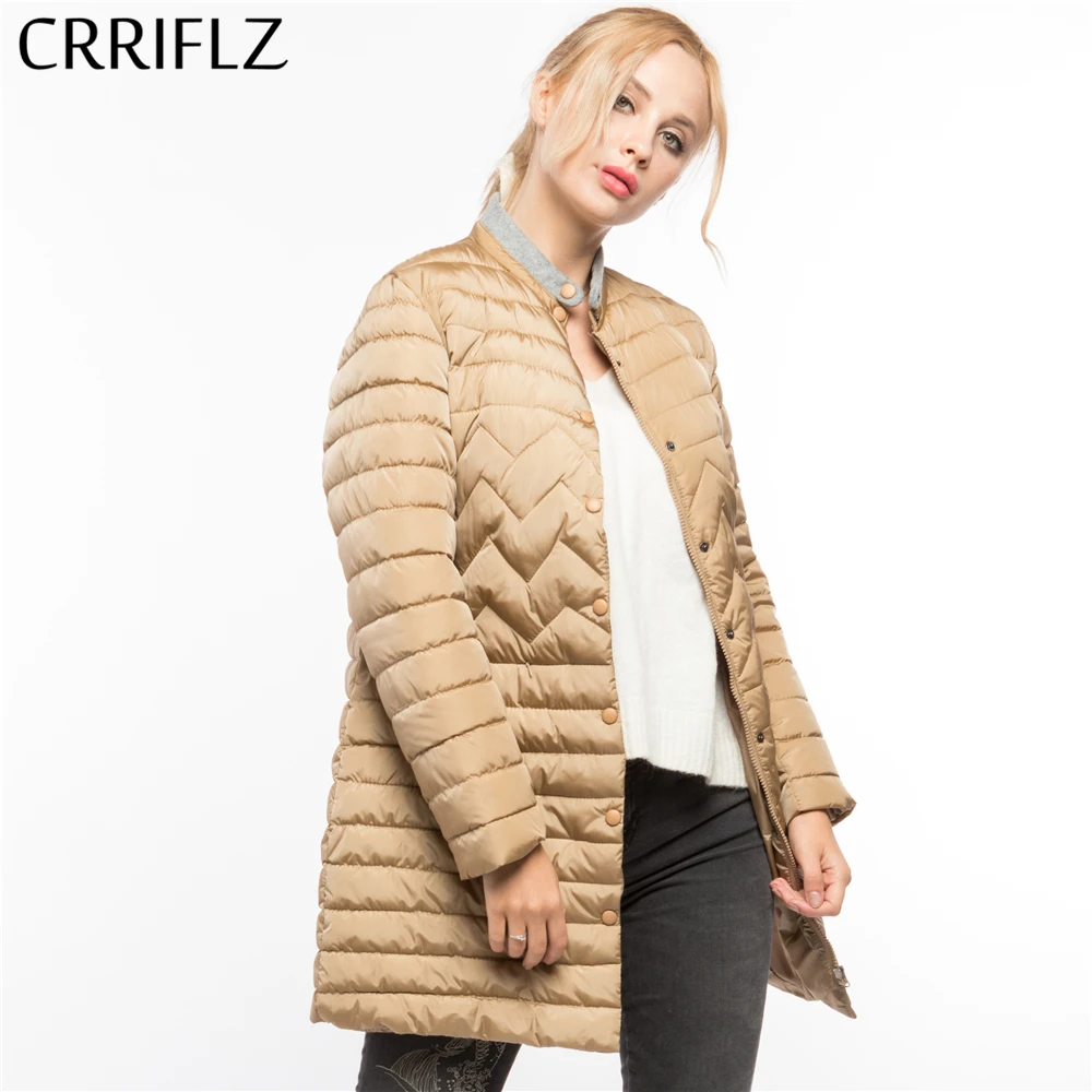 

High Quality Warm Winter Jacket Women Hooded Coat Down Parkas Long Female Outerwear CRRIFLZ 2017 New Winter Collection