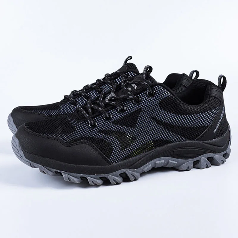 

Spring 2019 New Fashion Couples Outdoor Treking Hiking Shoes Hunting Safety Shoes Large Code Wear-Resistant Anti-Slip Sneakers