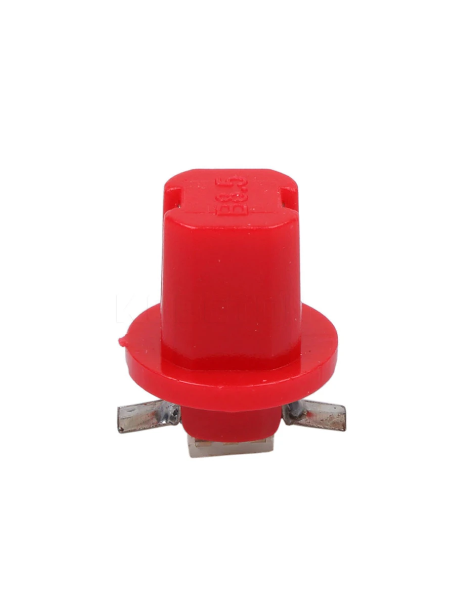 Kebedemm 10 шт. инструментальный светильник s Автомобильный манометр цветной B8.5D 509T B8.5 5050 Led 1 SMD T5 лампа приборной панели светильник приборной панели - Испускаемый цвет: Red