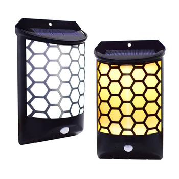 

Outside Waterproof PIR Motion Sensor Solar Light 8 Leds Lights Wireless Security Lamp For Garden Wall With Warm White And Whit