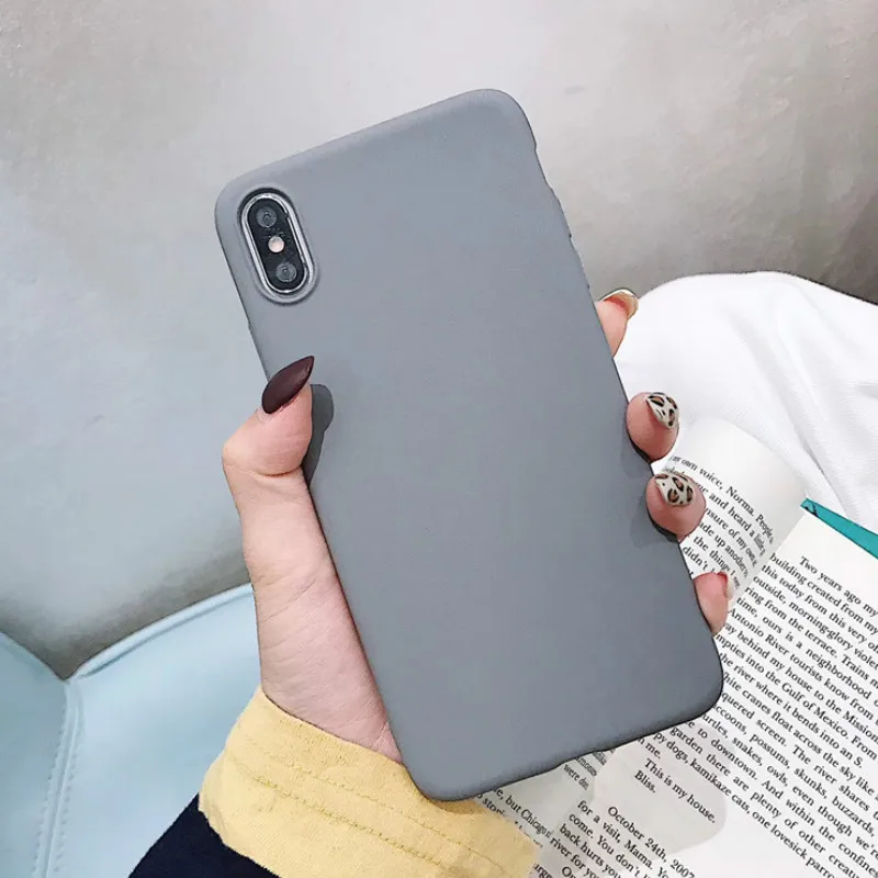 

Ultra-Thin Gary Cover Scrub Cases For Huawei P8 P9 P10 P20 Plus Lite 2017 Mate 8 9 10 Lite Honor 7C Solf TPU Silicone Funda Capa
