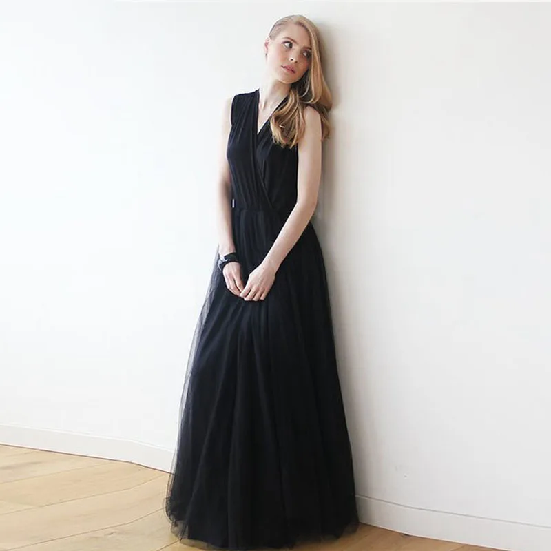 Masquerade form dress Black evening dresses party (1)