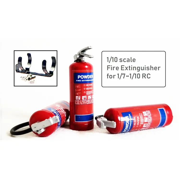 Extintor De Incendios Rojo De 47Mm Con Montaje De Metal, Accesorio Para 1/10 Axial Scx10 90048 Traxxas Trx-4 Udr Rc Rock Crawler, Piezas De Coche