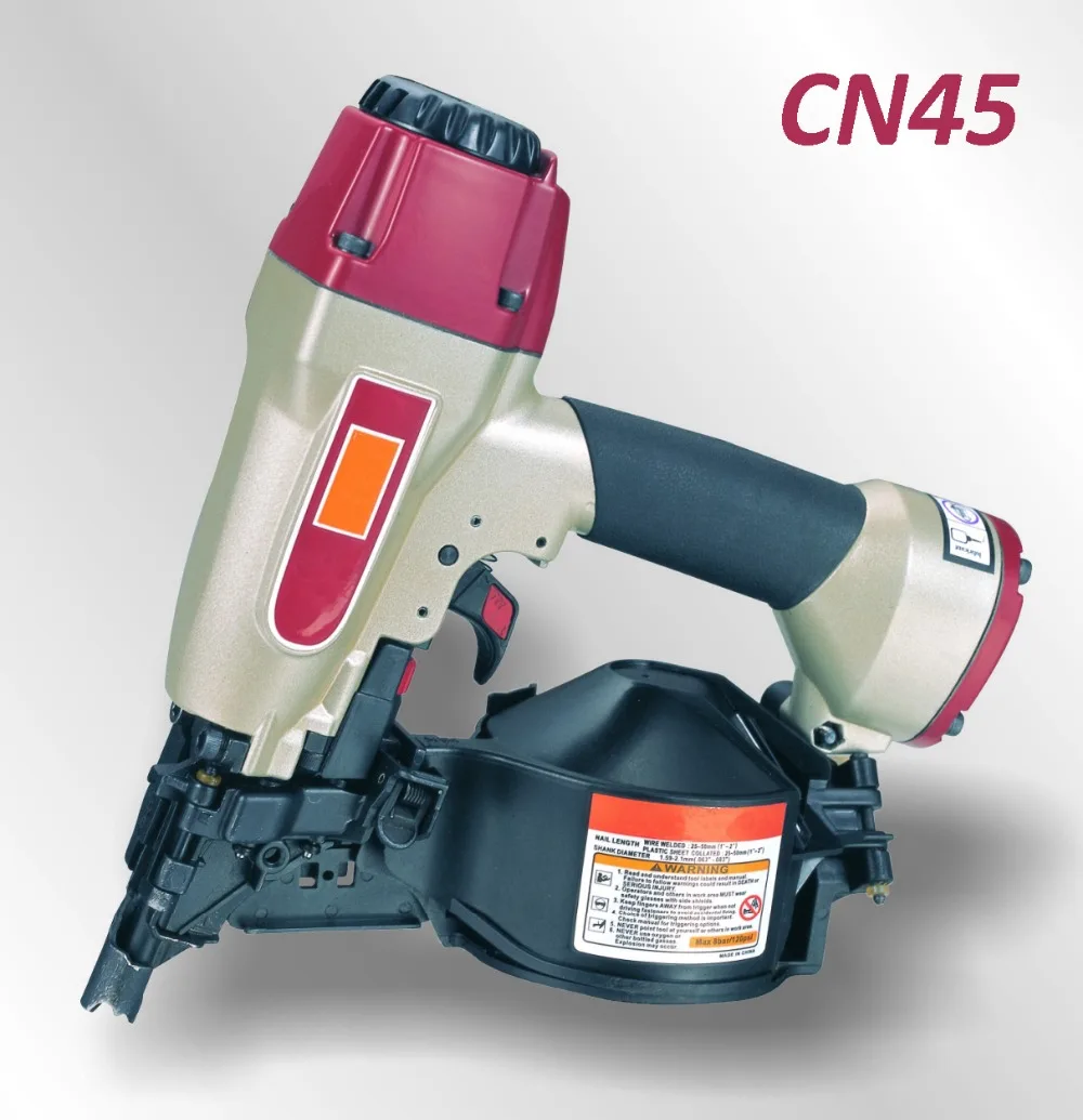 Pneumatic Construction Coil Nailer Gun CN45 (not include the custom tax