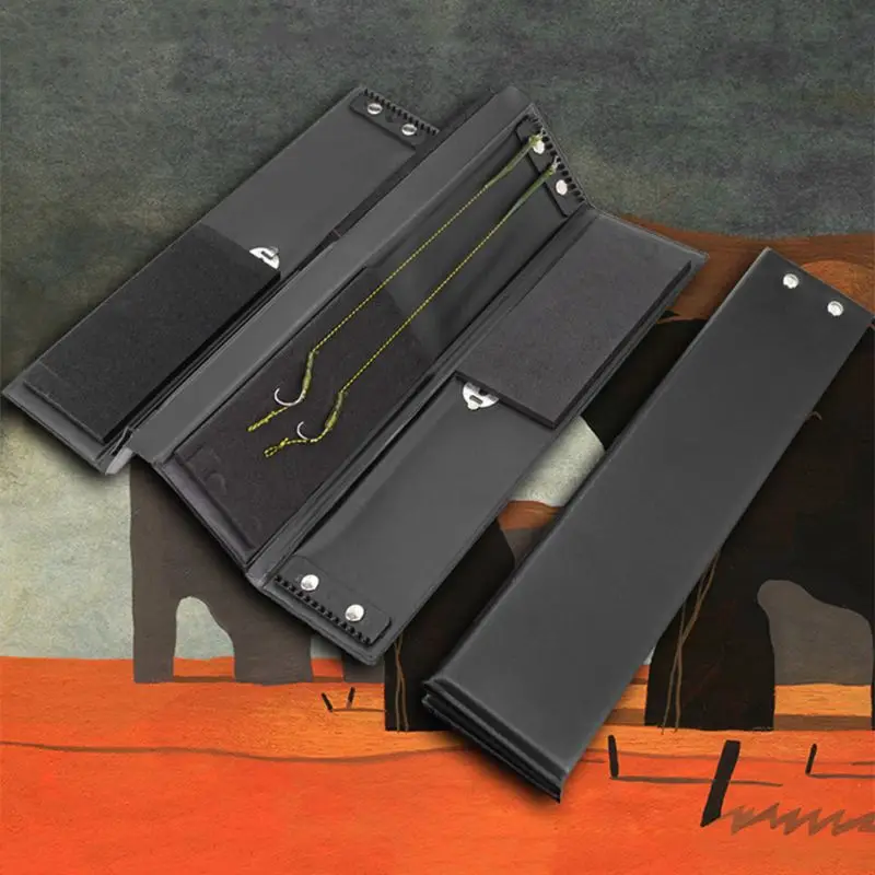 Fishing Line Organizer Storage Sub line Faux Leather Box Case Multi