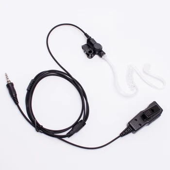 

New 1 Pin FBI Air Tube Earpiece PTT Mic Headset for YAESU VX-7R VX-6R VX6R VX7R VX-250E HX471 HX460 VX-127 VX-170 Walkie Talkie