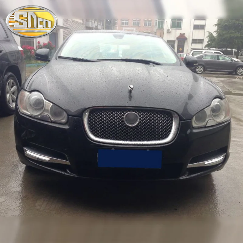 2 шт. Светодиодный дневной светильник для Jaguar XF 2008 2009 2010 2011 2012 автомобильные аксессуары Водонепроницаемый 12 В DRL Противотуманные фары украшения