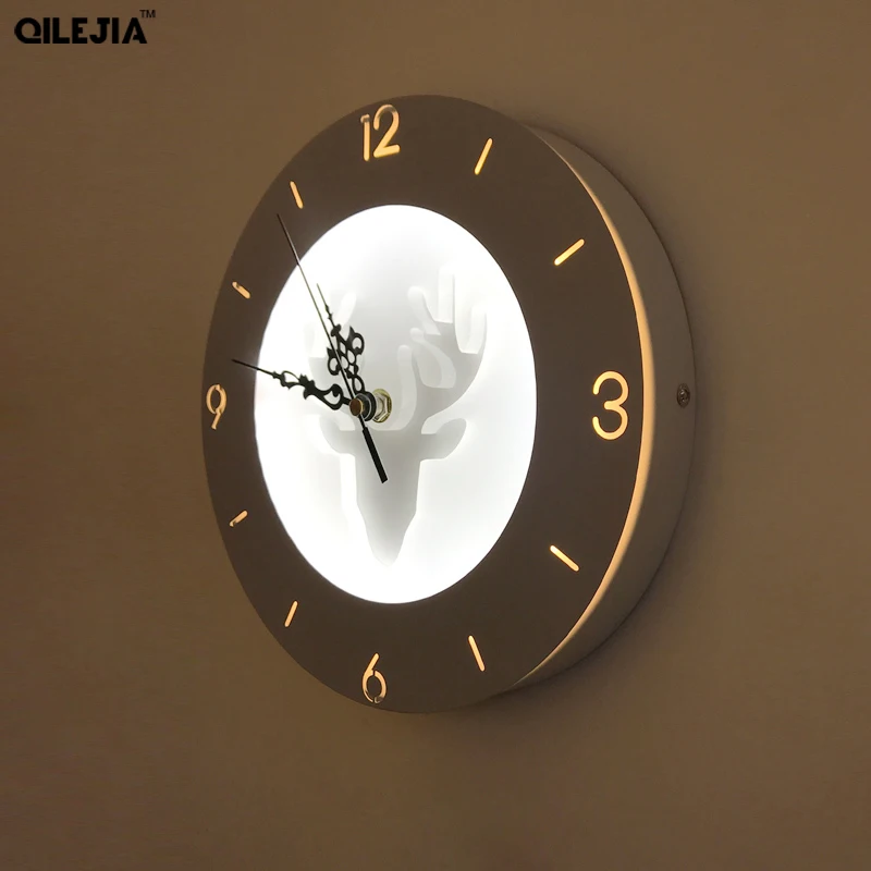 22W clock Wall Lamps wall mounted acrylic lampshade Sconce Light for
