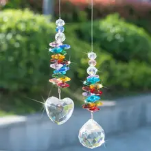 H& D набор из 2, Кристалл Suncatchers Радуга производитель чакра Призмы Висячие подвесные окна Защита от солнца для дома и сада украшения подарок