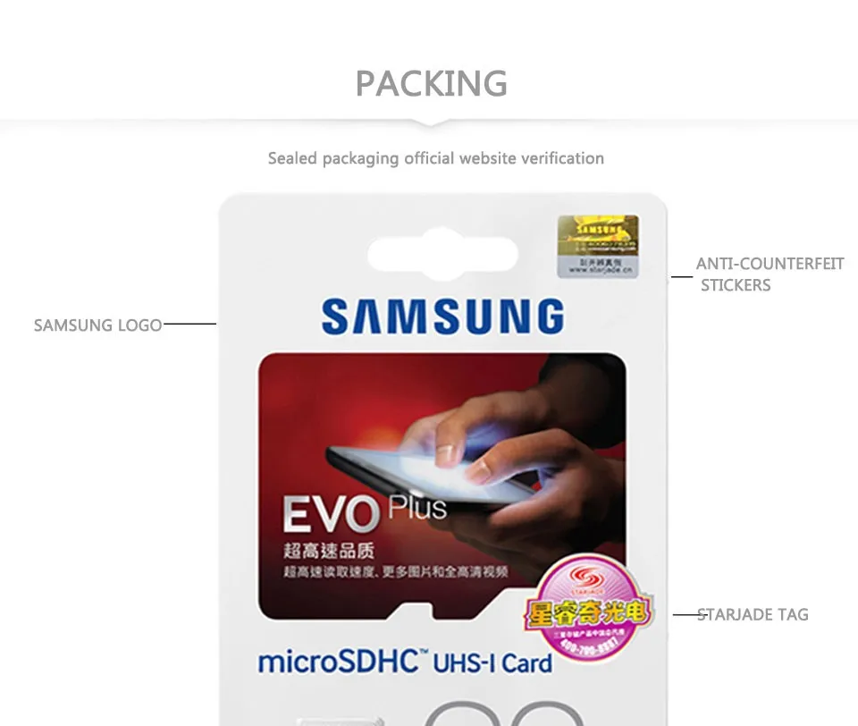 SAMSUNG EVO+ Micro SD 32G SDHC 80 МБ/с. класс 10 карта памяти C10 UHS-I TF/SD карты транс флэш SDXC 64GB 128GB