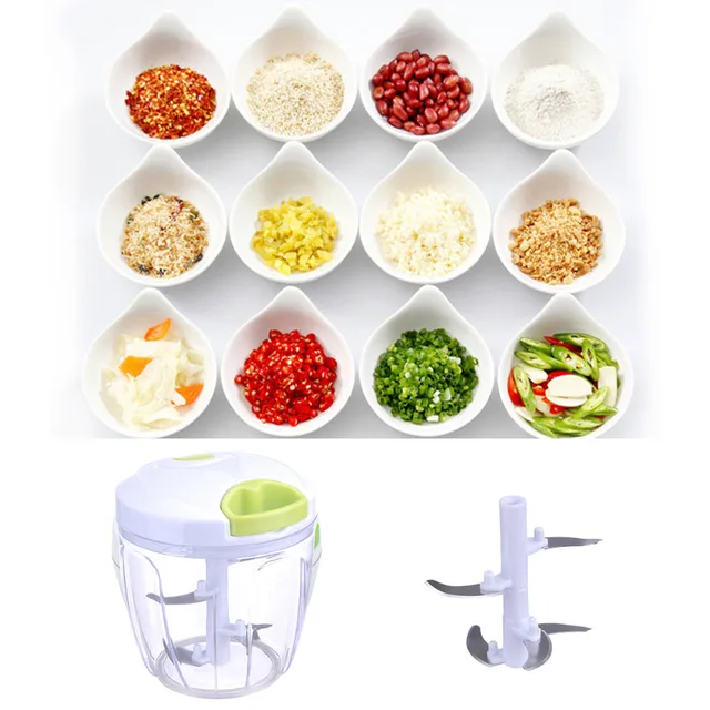 salad shredder manual Kitchen pulling food chopper household hand chopper manual rope.