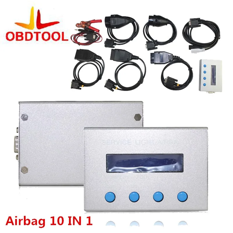 

ObdTool NEW 10 in 1 Airbag Reset Tool and Service Light Oil Reset Tool for Multi-brand Cars Mileage Correction Free Shipping