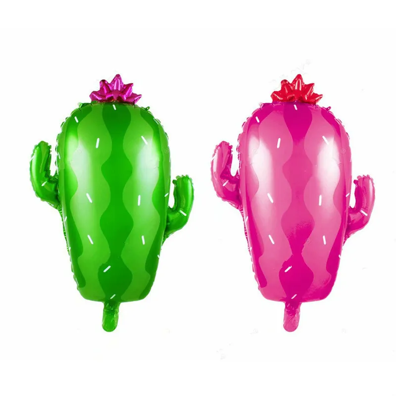 

1pc 59*73cm Lovely Cactus Foil Balloon Hawaii Tropical Party Helium Balloon Kids Birthday Party Wedding Decoration Air Balloons