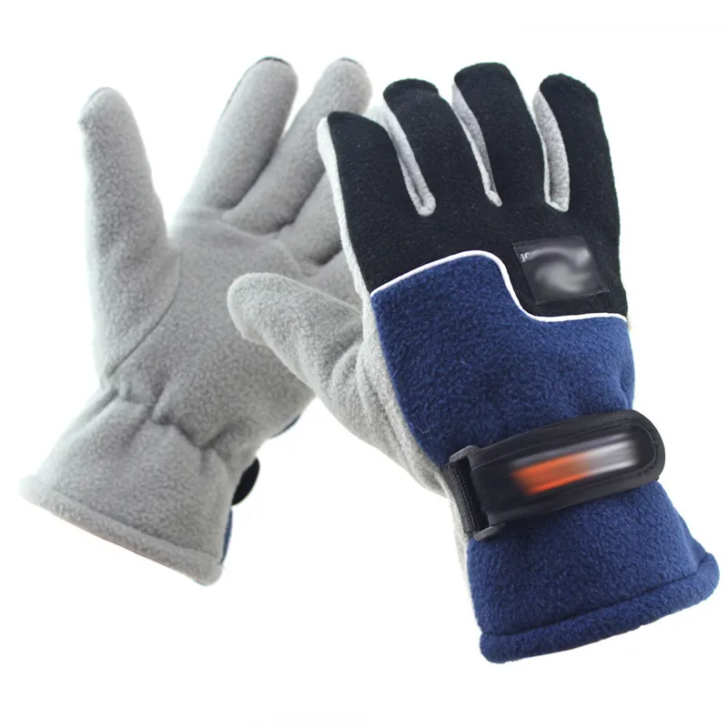 1 пара перчатки для велоспорта полный палец термальные TC велосипед спортивные ветрозащитные перчатки с сенсорным экраном мужские и женские MTB велосипедные походные перчатки - Цвет: dark blue