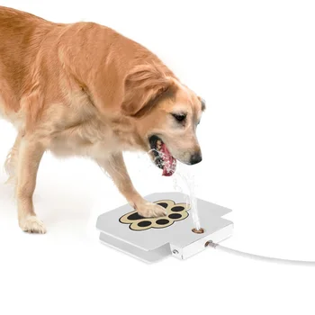 

Stainless Steel Brass High-quality Pet Dog Cat Water Fountain Outdoor Step-on Dog Waterer Drinking Fresh Water Tool with Hose