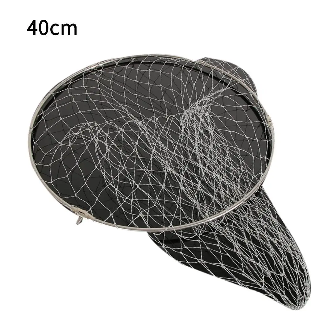

Durable Portable Folding Stainless Steel Fish Net Outdoor Black, Multicolor, White Fishing Tool