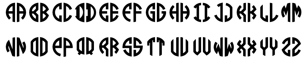 Circle Monograms Two White