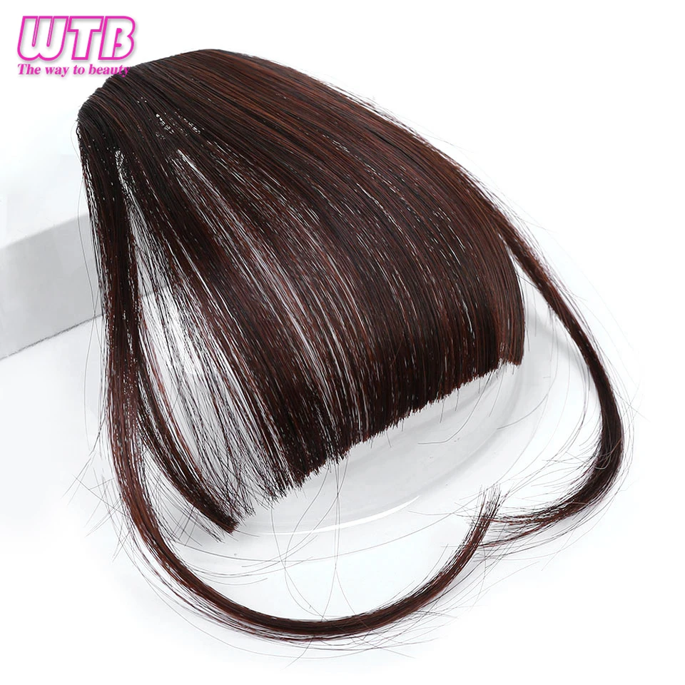 Air Bangs Heat Resistant Synthetic Hair pieces Clip In ...