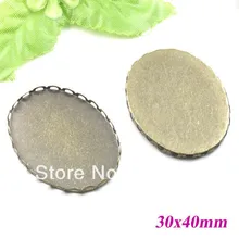 30 x 40 мм покрытие античная бронза медь пустой овальная кружево кулон лотки база шатона своими руками камея кабины ювелирные изделия изделий настройки