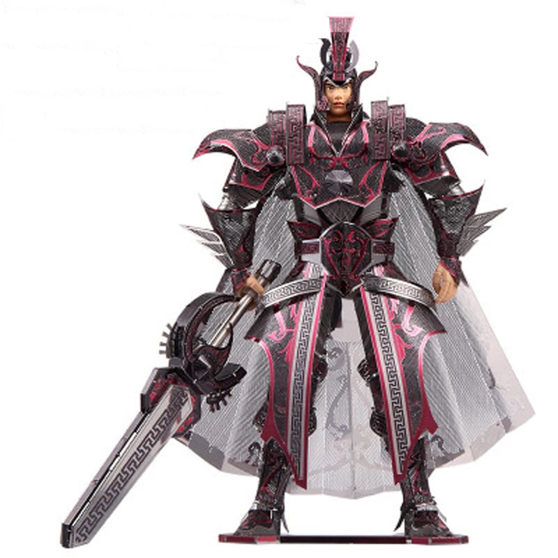 

3D Metal Puzzle The Colonel of Qin Empire Knight Model Kits P087-KSR DIY 3D Laser Cut Assemble Jigsaw Toys