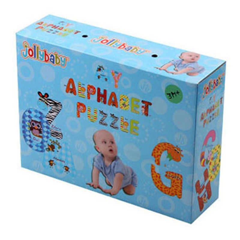 JOLLYBABY, новинка, 15cmm, бумага, Мультяшные буквы, Jollybaby, креативные, сделай сам, алфавит, детские головоломки, Обучающие игрушки, подарок для раннего развития