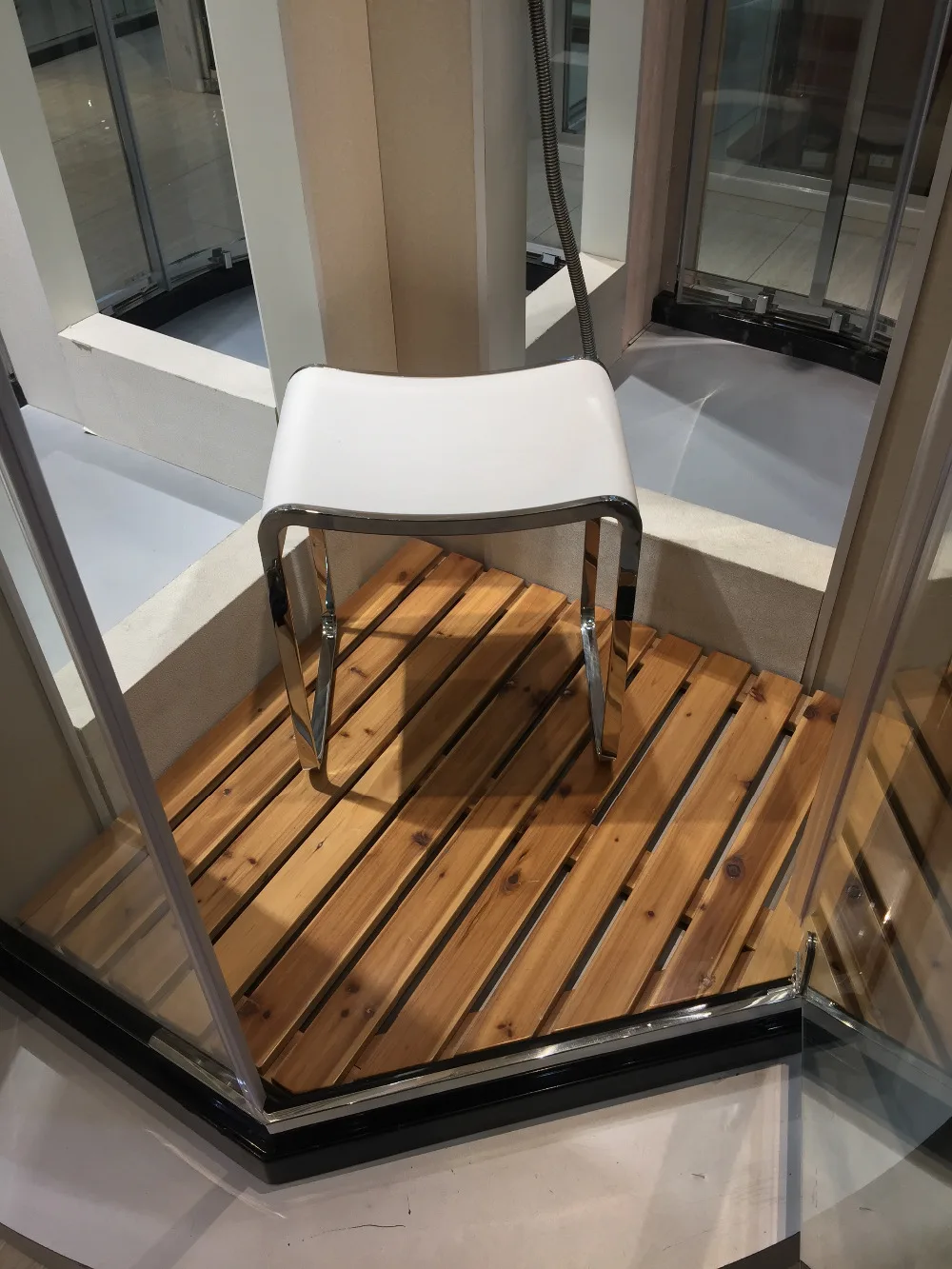 Небольшой шаговый стул для ванной паровой душа 16x12 дюймов SW140|stool|stool chairstool bathroom |