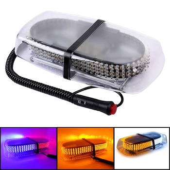 

36W 240LED Car LED Waterproof Magnets Strobe Light Warning light Yellow White Amber Beacon EMERGENCY Police firemen Light